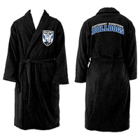 Canterbury Bulldogs NRL Youth Kids Dressing Gown Robe Size 10-12