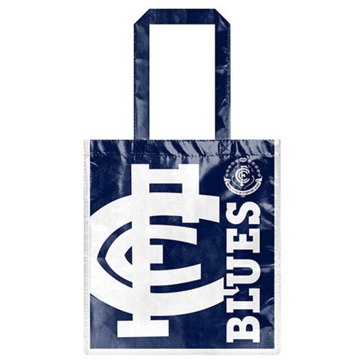 Carlton Blues AFL Laminated Carry Shopping Grocery Bag