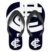 Carlton Blues AFL Thongs Plugger Flip Flops