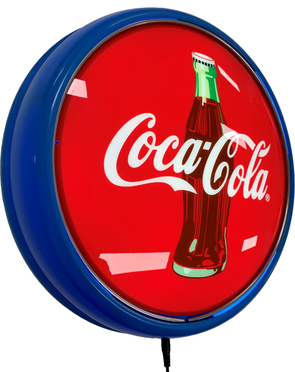 Coca Cola Coke Bottle LED Bar Lighting Wall Sign Light Button Light Blue