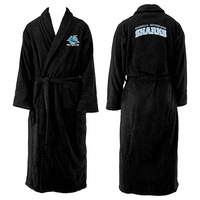 Cronulla Sharks NRL Adult Polyester Dressing Gown Bath Robe