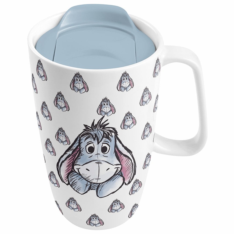 Buy Disney Winnie the Pooh Eeyore Ceramic Travel Coffee Mug Cup With ...