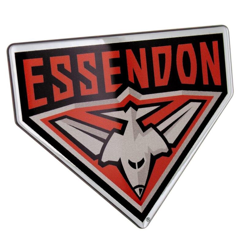 Essendon Bombers AFL Lensed Chrome Decal Badge - Cars, Bikes, Laptops, Most Things