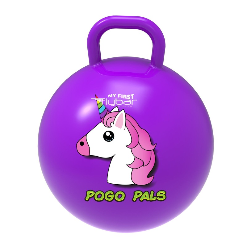 Flybar Pogo Pals Hopper Bounce Ball Outdoor Toy Game PURPLE UNICORN