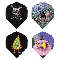 Formula Sports 2D Hologram Emblem Standard Dart Board Darts Flights 4 Sets