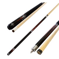 Formula Sports Maple 9 Ball RED Timber Pool Snooker Billiard Cue 58" inch