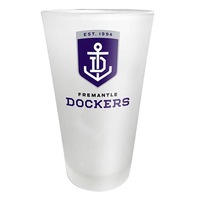 Fremantle Dockers Freo AFL FROSTED Conical Glass 450ml