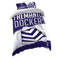 Fremantle Dockers Freo AFL SINGLE Bed Quilt Doona Duvet Cover and Pillow Case Set