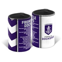 Fremantle Dockers Freo AFL TEAM SONG Beer Can Bottle Cooler Stubby Holder Cosy