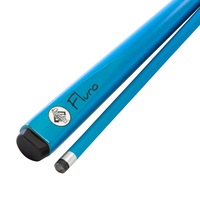 Formula Sports NEON FLURO Pool Snooker Billiard Cue Stick BLUE 2 Piece Leather Tip