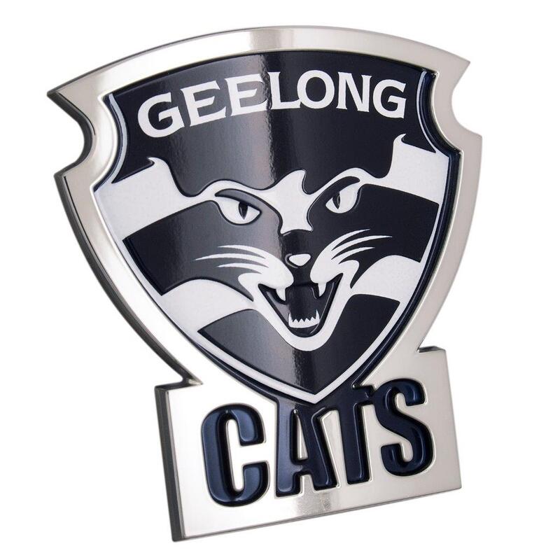 Geelong Cats AFL 3D Chrome Emblem Badge - For Cars, Bikes, Laptops, Most Things