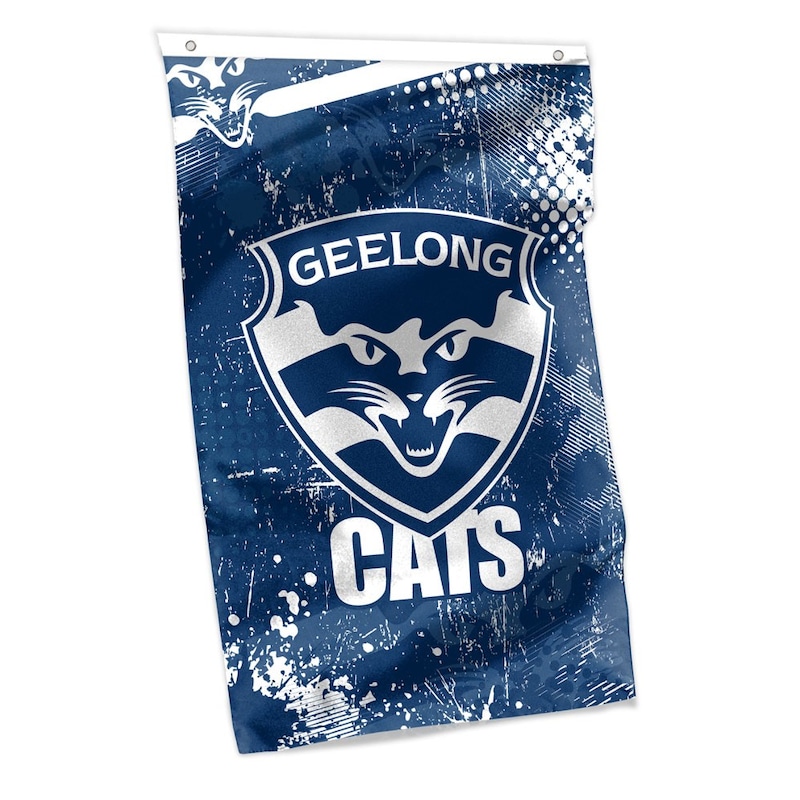 Buy Geelong Cats AFL WALL Flag Banner - MyDeal