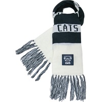 Geelong Cats Traditional AFL Bar Scarf Warm Winter Neckwear