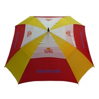 Gold Coast Suns AFL Golf Club Umbrella Large Deluxe