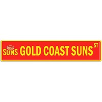 Gold Coast Suns AFL Tin Street Sign