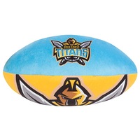 Gold Coast Titans NRL Plush Football Ball Soft Sublimated Team Jersey Print