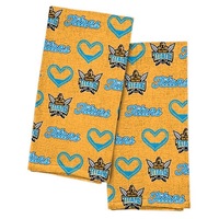 Gold Coast Titans NRL Tea Towel Set of 2 hand Towels Kitchen or Bath Room