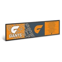 Greater Western Giants AFL Bar Mat Runner