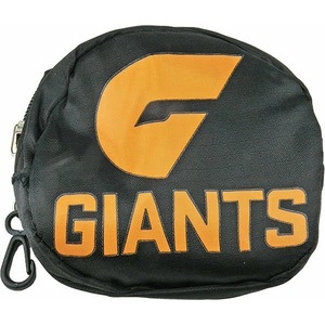 Greater Western Giants AFL Foldaway Shopping Grocery Tote Carry Bag Pouch Key Chain