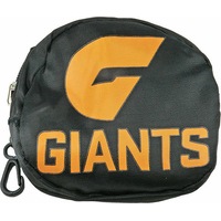 Greater Western Giants AFL Foldaway Shopping Grocery Tote Carry Bag Pouch Key Chain