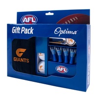 Greater Western Giants AFL Optima Golf Balls Tees Towel Divot Tool Gift Pack