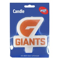 Greater Western Giants AFL Team Logo Birthday Candle