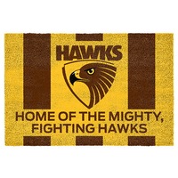 Hawthorn Hawks AFL Doormat for Home Man Cave Bar BBQ