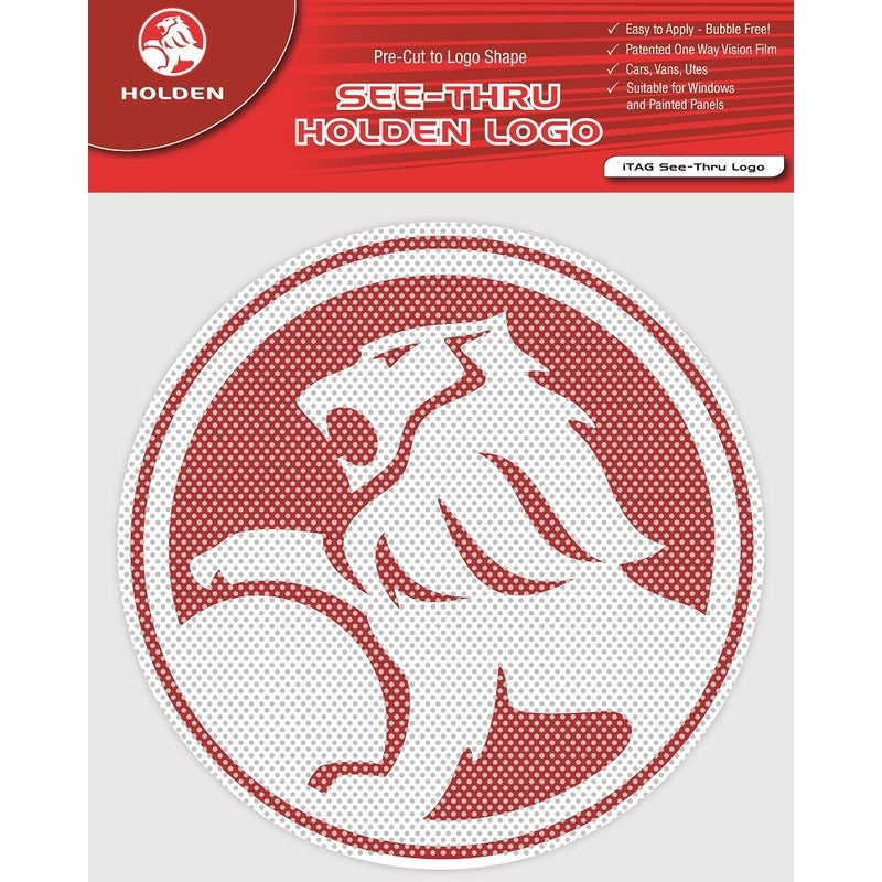HOLDEN Lion Logo 4WD Car Glass Round See-Thu Decal Sticker
