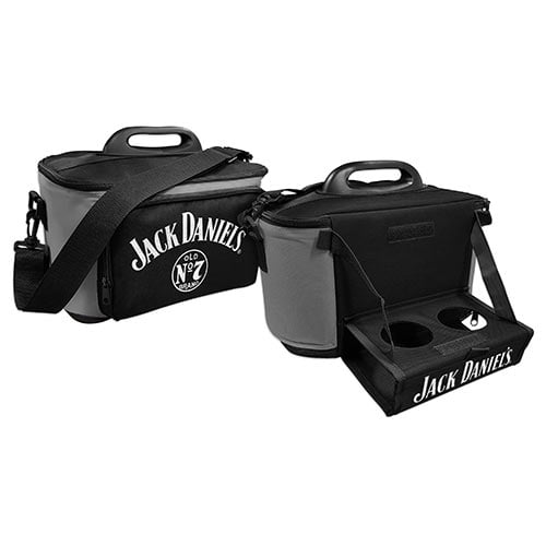 Jack Daniels Drink Cooler Carry Bag with pull down Tray Table