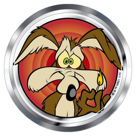 Looney Tunes Wile E. Coyote Premium 3D Chrome Decal Sticker Badge Emblem