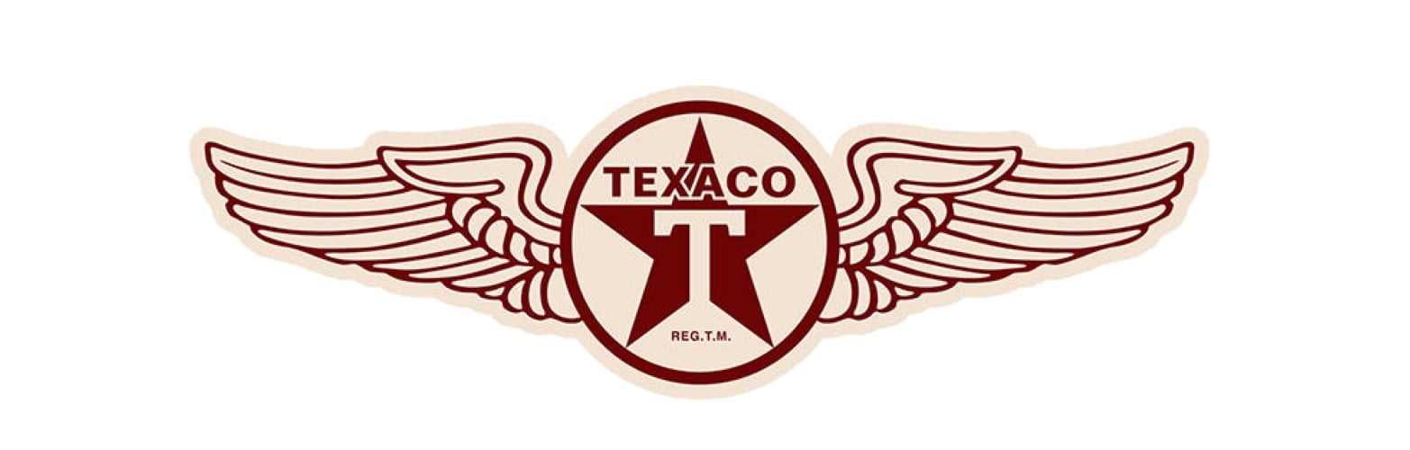 Man Cave Texaco Motor Oil Gasoline Wings Embossed Tin Wall Sign