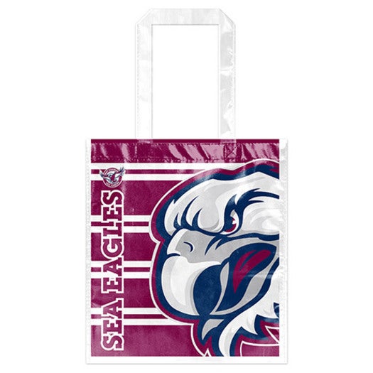 Manly Warringah Sea Eagles NRL Laminated Carry Shopping Grocery Bag