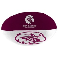 Manly Warringah Sea Eagles NRL Plush Football Ball Soft Sublimated Team Jersey Print