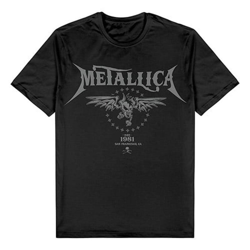 Buy METALLICA Band San Fran Skull Black T Shirt - MyDeal