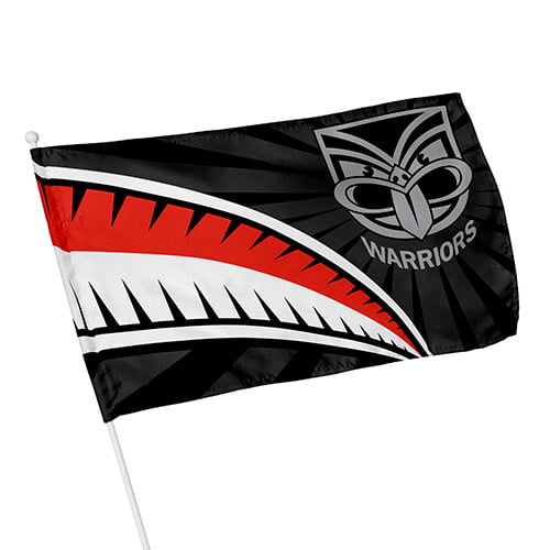 New Zealand Warriors Licensed NRL NZ KIDS Pole Game Day Flag Banner