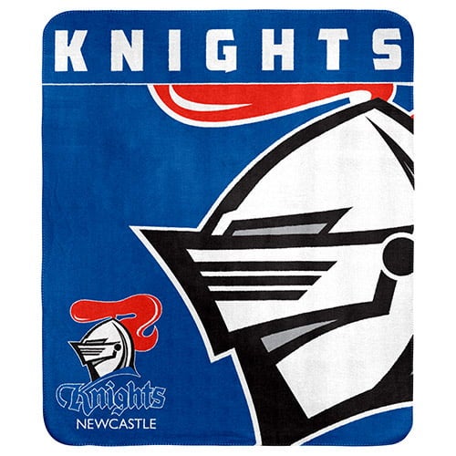 Newcastle Knights NRL Polar Fleece Rug Blanket