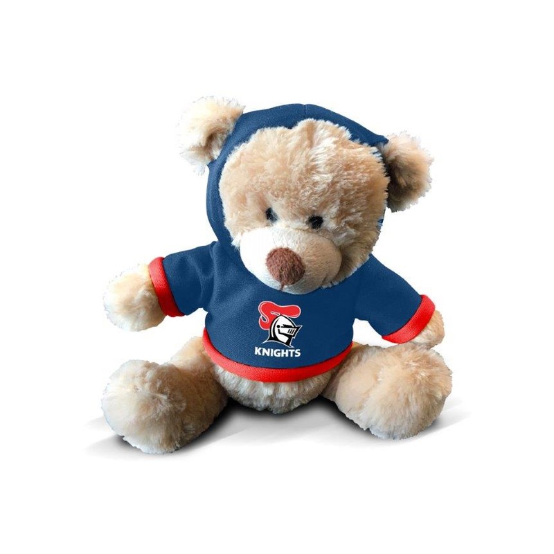 Buy Newcastle Knights NRL TEAM Plush Teddy Bear with Hoodie - MyDeal