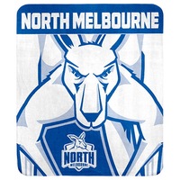North Melbourne Kangaroos AFL Polar Fleece Rug Blanket