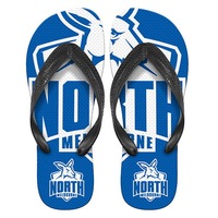 North Melbourne Kangaroos AFL Thongs Plugger Flip Flops