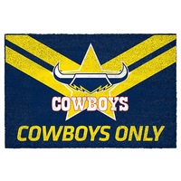 North QLD Queensland Cowboys NRL Doormat for Home Man Cave Bar BBQ