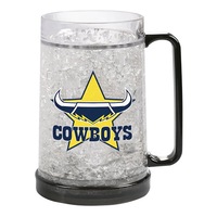 North QLD Queensland Cowboys NRL Freeze Beer Stein Frosty Mug Cup
