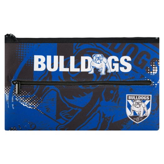 NRL Canterbury Bulldogs QUALITY LARGE Pencil Case for School Work Stationary