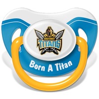 NRL Gold Coast Titans TEAM Logo Infant Baby Dummy Pacifier Baby