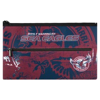 NRL Manly Sea Eagles QUALITY LARGE Pencil Case for School Work Stationary