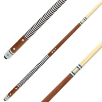 Nylon Wound Grip Timber Pool Snooker Billiard Table Cue White