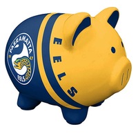 Parramatta Eels NRL Dolomite Piggy Bank Money Box with Coin Slot