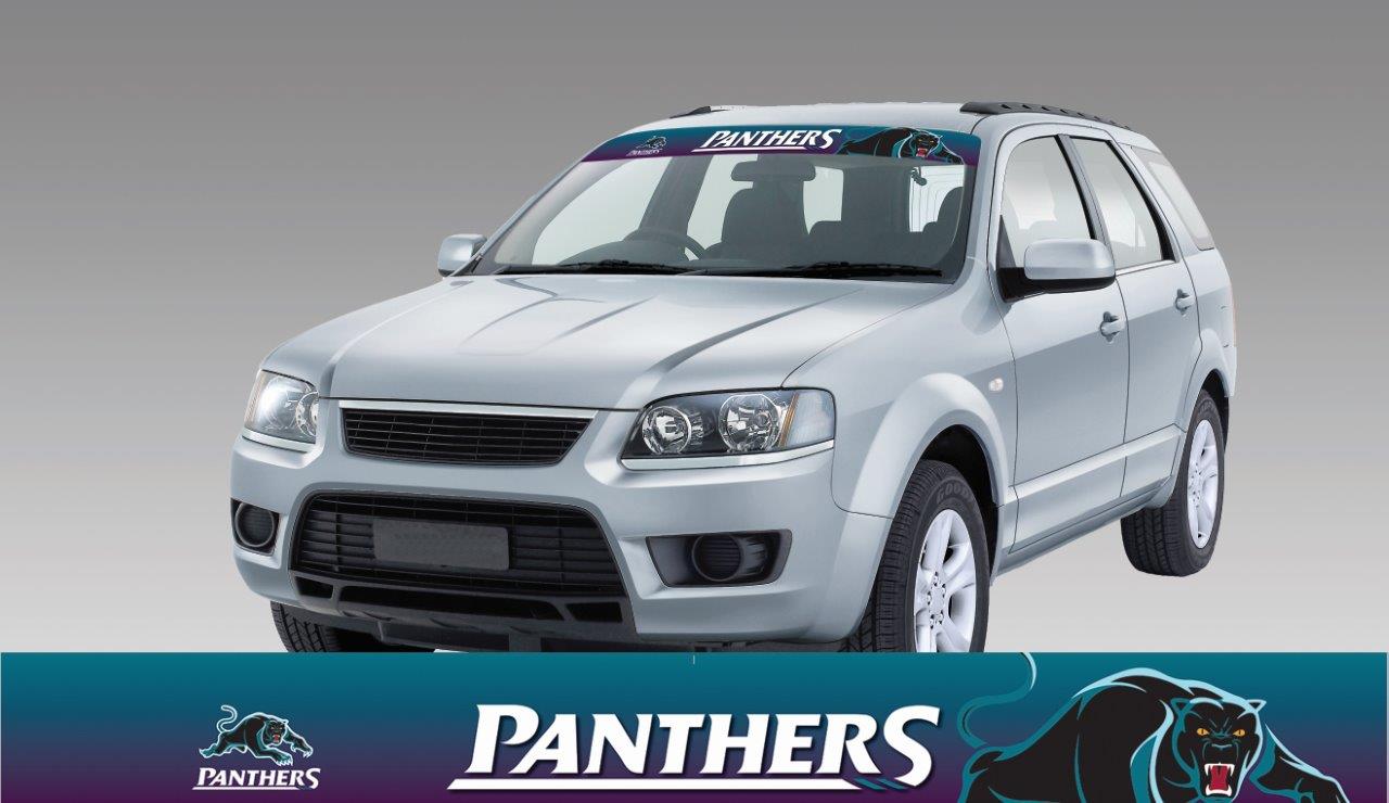 Penrith Panthers Logo NRL Car Windscreen Sun Visor Sticker Decal