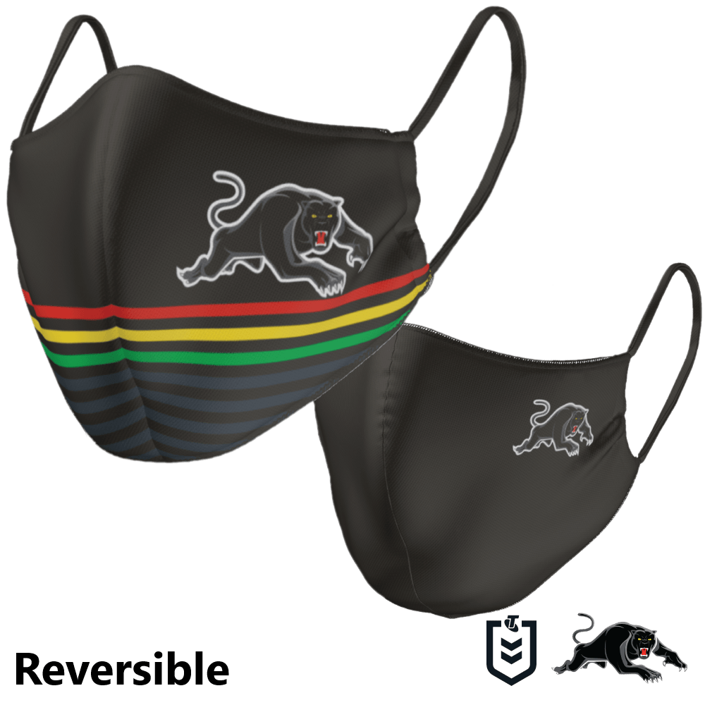 Penrith Panthers NRL Large Adult Reversible Washable Face Mask