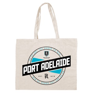 Port Adelaide Power AFL Canvas Tote Carry Shopping Grocery Bag