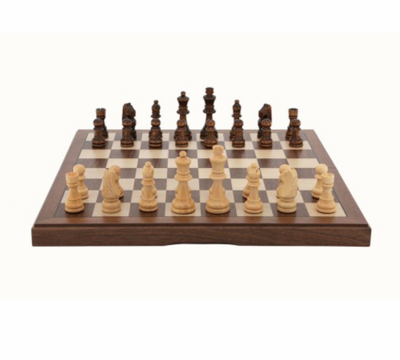 Quality DAL ROSSI Wooden Chess Set 12" Family Board Game